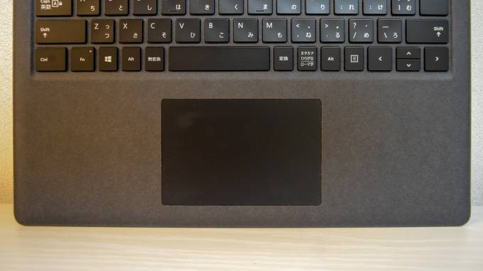 Surface Laptop 2のタッチパッド