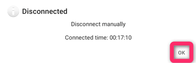 Disconnectedとなれば終了